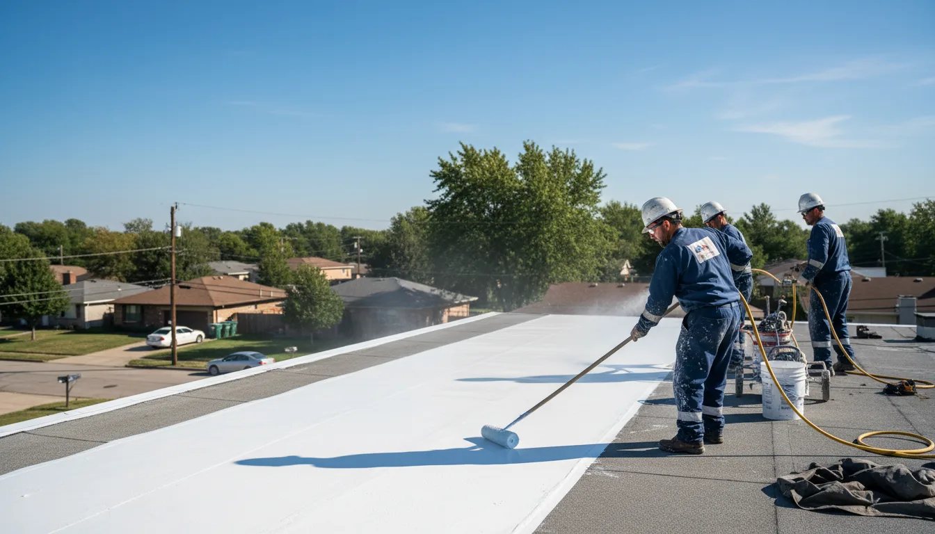 Commercial roof coating in Rockland, WI near me
